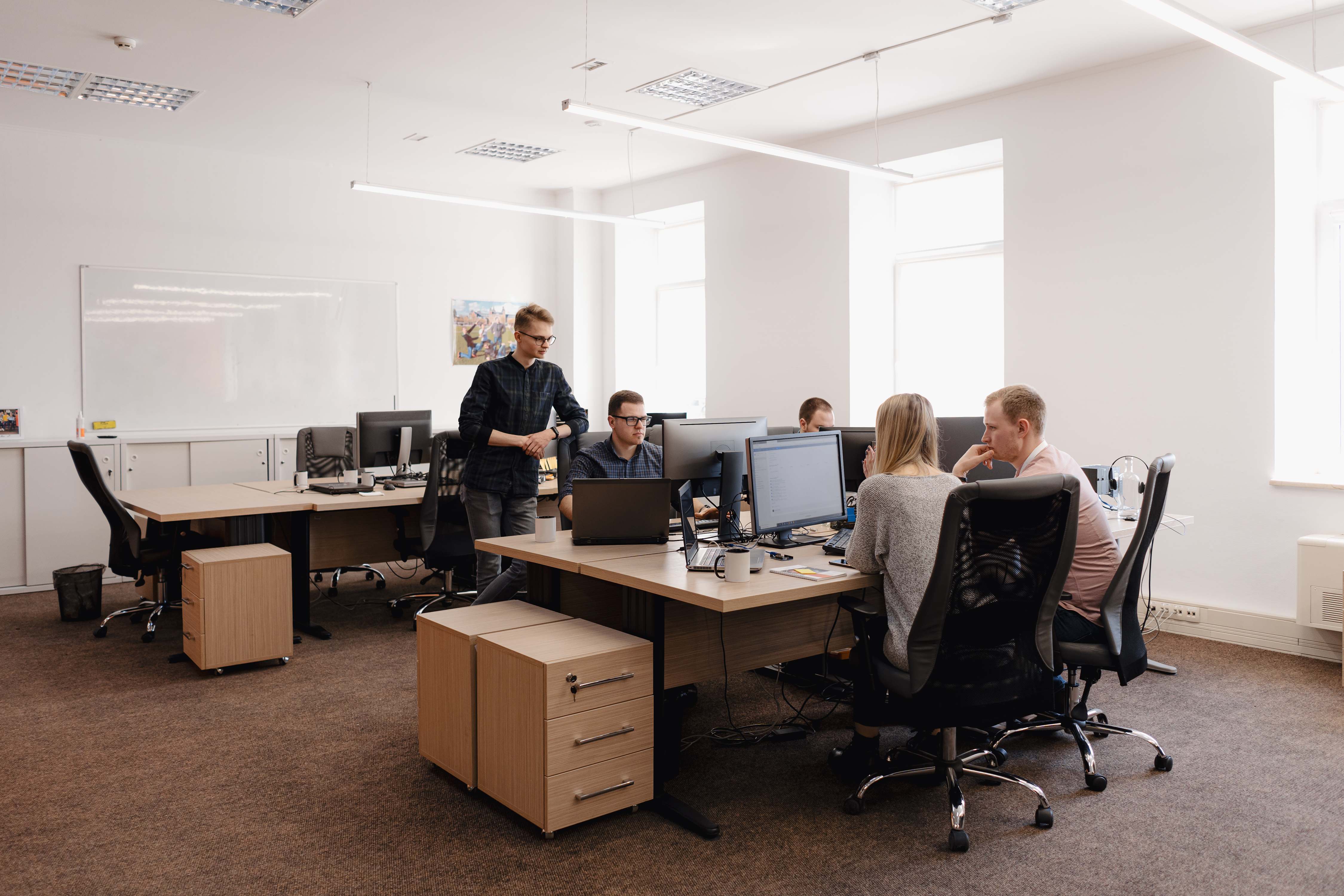Quml.AI Team Working on Innovative Software Development Project
